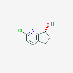 Structure of (R)-2-Chloro-6,7-dihydro-5H-cyclopenta[b]pyridin-7-ol