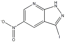 3-iodo-5-nitro-2H-pyrazolo[3,4-b]pyridine结构式