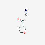Structure of 3-oxo-3-(oxolan-3-yl)propanenitrile