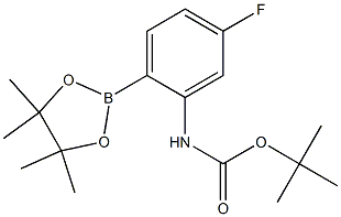 Structure of TERT-BUTYL5-FLUORO-2-(4,4,5,5-TETRAMETHYL-1,3,2-DIOXABOROLAN-2-YL)PHENYLCARBAMATE