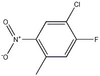 Structure of Benzene,  1-chloro-2-fluoro-4-methyl-5-nitro-