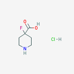 Structure of 4-Fluoro-4-piperidinecarboxylic Acid Hydrochloride