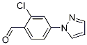 Structure of 2-Chloro-4-(1H-pyrazol-1-yl)benzaldehyde
