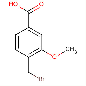 4-溴甲基-3-甲氧基苯甲酸结构式