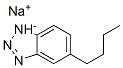 Structure of 1H-Benzotriazole, 5-butyl-, sodium salt