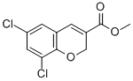 Structure of 6,8-DICHLORO-2H-CHROMENE-3-CARBOXYLIC ACID METHYL ESTER
