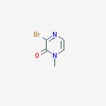 3-bromo-1-methylpyrazin-2(1H)-one结构式