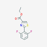 Structure of ethyl 2-(2,6-difluorophenyl)thiazole-4-carboxylate