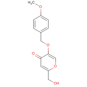 Structure of 4H-Pyran-4-one, 2-(hydroxymethyl)-5-[(4-methoxyphenyl)methoxy]-
