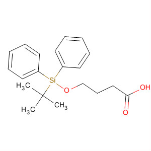 Structure of Butanoic acid, 4-[[(1,1-dimethylethyl)diphenylsilyl]oxy]-
