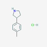 Structure of 3-(4-Methylphenyl)Pyrrolidine Hydrochloride