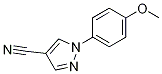 Structure of 1-(4-Methoxyphenyl)-1H-pyrazole-4-carbonitrile