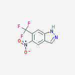 Structure of 1H-Indazole-3-carboxamide, 6-bromo-1-phenyl-N-1-piperidinyl-