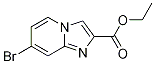 Structure of IMidazo[1,2-a]pyridine-2-carboxylic acid, 7-broMo-, ethyl ester