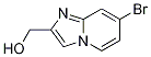 Structure of IMidazo[1,2-a]pyridine-2-Methanol, 7-broMo-