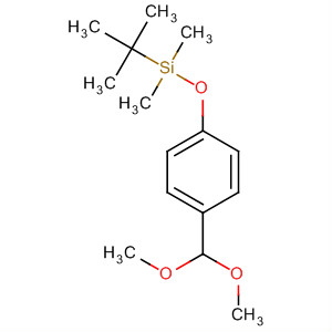 叔丁基[4-(二甲氧基甲基)苯氧基]二甲基硅烷结构式
