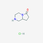 Structure of Hexahydropyrrolo[1,2-a]pyrazin-6(2H)-one hydrochloride