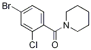 1-Bromo-3-chloro-4-(piperidinocarbonyl)benzene结构式