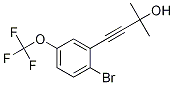 4-(2-Bromo-5-(trifluoromethoxy)phenyl)-2-methylbut-3-yn-2-ol结构式