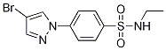 4-(4-Bromo-1H-pyrazol-1-yl)-N-ethylbenzenesulfonamide结构式