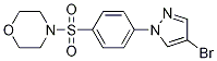 4-Bromo-1-(4-morpholinosulfonylphenyl)pyrazole结构式