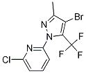 Structure of 4-Bromo-3-methyl-5-(trifluoromethyl)-1-(6-chloropyridin-2-yl)pyrazole