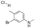 Structure of 3-Bromo-N,4-dimethylaniline hydrochloride