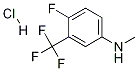 4-Fluoro-N-methyl-3-(trifluoromethyl)aniline hydrochloride结构式