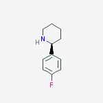 Structure of (S)-2-(4-FLUOROPHENYL)PIPERIDINE
