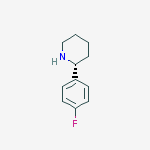 (R)-2-(4-FLUOROPHENYL)PIPERIDINE结构式