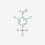 2,6-DICHLORO-4-TRIFLUOROMETHYLBENZALDEHYDE结构式