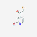 2-Bromo-1-(2-methoxypyridin-4-yl)ethanone结构式
