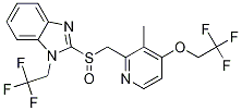 Structure of 1H-BenziMidazole, 2-[[[3-Methyl-4-(2,2,2-trifluoroethoxy)-2-pyridinyl]Methyl]sulfinyl]-1-(2,2,2-trifluoroethyl)-