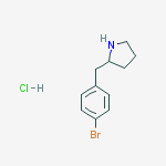 Structure of 2-(4-Bromo-benzyl)-pyrrolidine hydrochloride