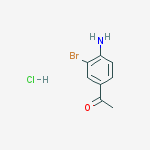 Structure of 1-(4-Amino-3-bromo-phenyl)-ethanone hydrochloride
