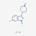 Structure of 6-Methyl-3-(piperidin-4-yl)-1H-indole hydrochloride