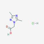 Structure of 2-(3,5-Dimethyl-1H-1,2,4-triazol-1-yl)acetic acid hydrochloride