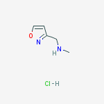 Structure of ISOXAZOL-3-YLMETHYL-METHYL-AMINE HCL
