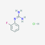 Structure of N-(2-Fluoro-phenyl)-guanidine hydrochloride