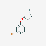 Structure of (R)-3-(3-BroMophenoxy)-pyrrolidine HCl