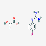 N-(4-Fluoro-phenyl)-guanidine oxalate结构式