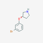Structure of (S)-3-(3-BroMophenoxy)-pyrrolidine HCl