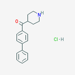 Structure of Biphenyl-4-yl-piperidin-4-yl-methanone hydrochloride