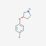 Structure of (S)-3-(4-Fluorophenoxy)pyrrolidine