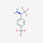 Structure of (1R)-2,2,2-trifluoro-1-[4-(trifluoromethyl)phenyl]ethanamine