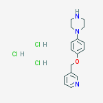 Structure of 1-[4-(Pyridin-3-ylmethoxy)-phenyl]-piperazine trihydrochloride