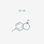 Structure of 5-Iodoindoline hydrochloride