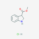 Methyl indoline-3-carboxylate hydrochloride结构式