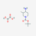 Structure of 4-Amino-3-methyl-piperidine-1-carboxylic acid tert-butyl ester oxalate