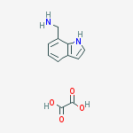 Structure of (1H-Indol-7-yl)methanamine oxalate